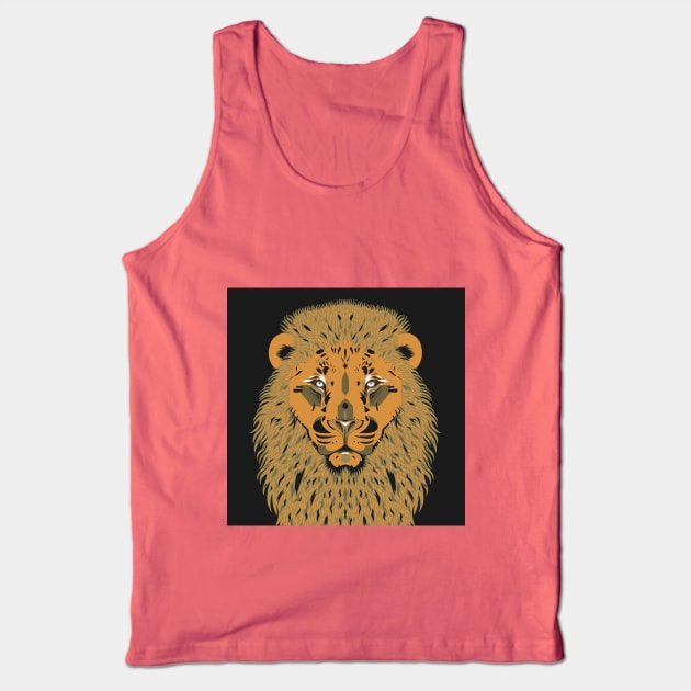 lion gold Tank Top by KindSpirits
